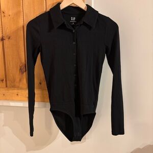 GAP Classic Black Bodysuit